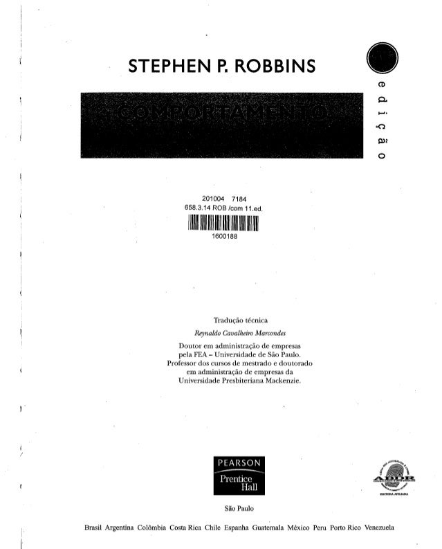 Comportamento Organizacional Robbins Pdf